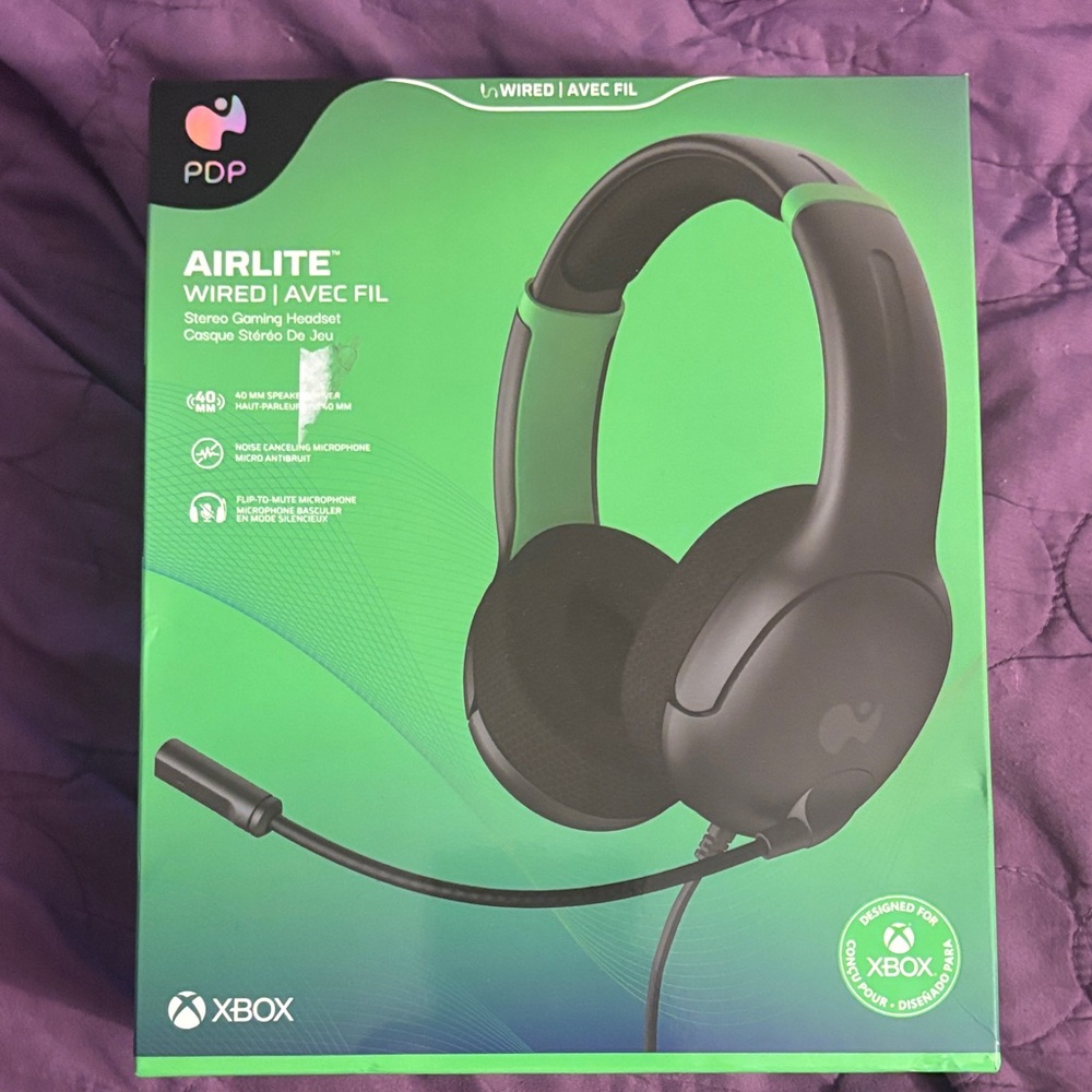 Airlite Wired Gaming Headset for Xbox — Black